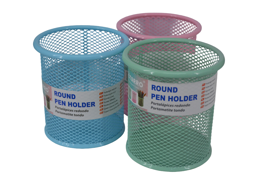 Round Pen Holder – (Assorted Colors, Sold As Single)