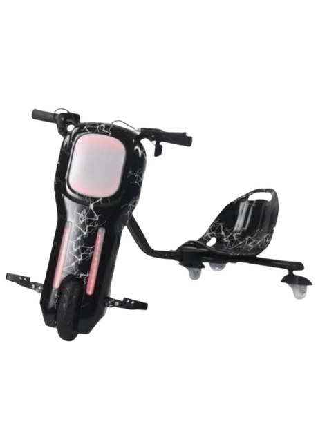 36V Black Electric Drift Scooter with LED Lights