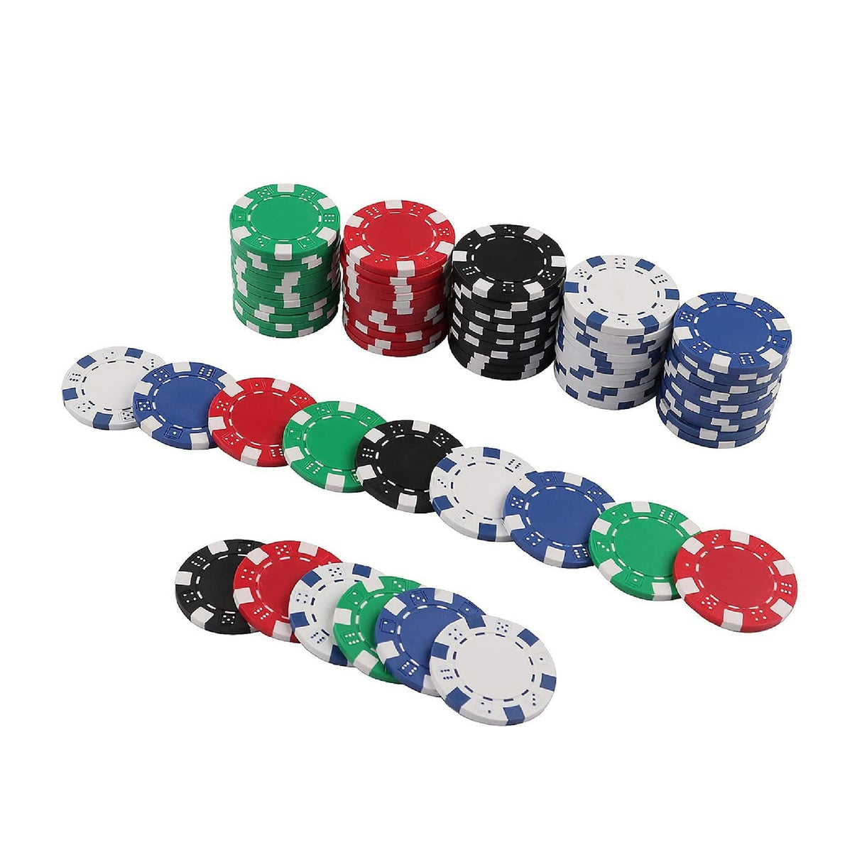 Bicycle Premium Tournament Poker Chips With Tray (100 Chips 8g Clay) - product view 5