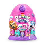 Rainbocorns Eggzania Surprise Mania - Squishy Plush Animal Egg with 20+ Surprises, Yolkies, Slime, and Wearable Accessories - Assorted (Bunny)