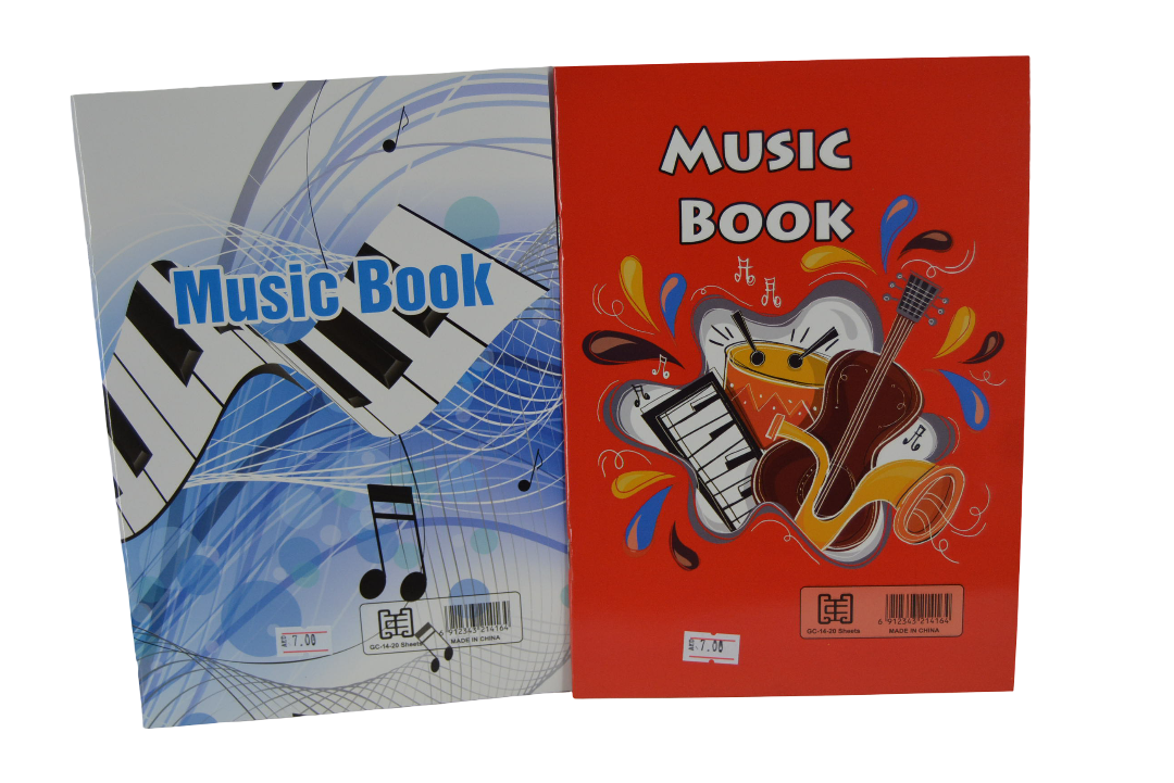 Music Note Book (Assorted Designs, Sold as Single)