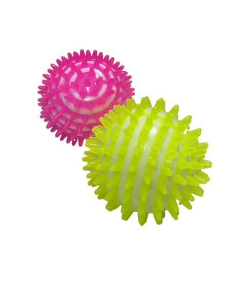 3-Pack Massage Balls - Spiky, Smooth & Lacrosse for Muscle Relief
