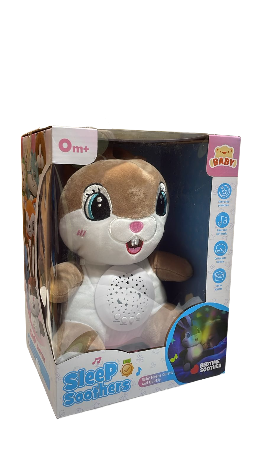 Adorable Bunny Baby Soother Plush - Soft Lovey with Attached Blanket