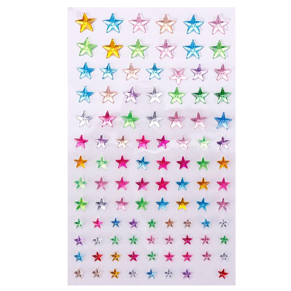 Crystal Star Rhinestone Stickers (Assorted, Sold As Single)
