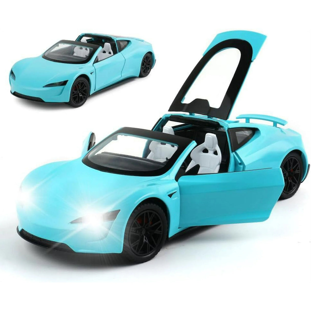 Tesla Roadster Model 1:24 Scale (3 Assorted Colors, Sold As Single)