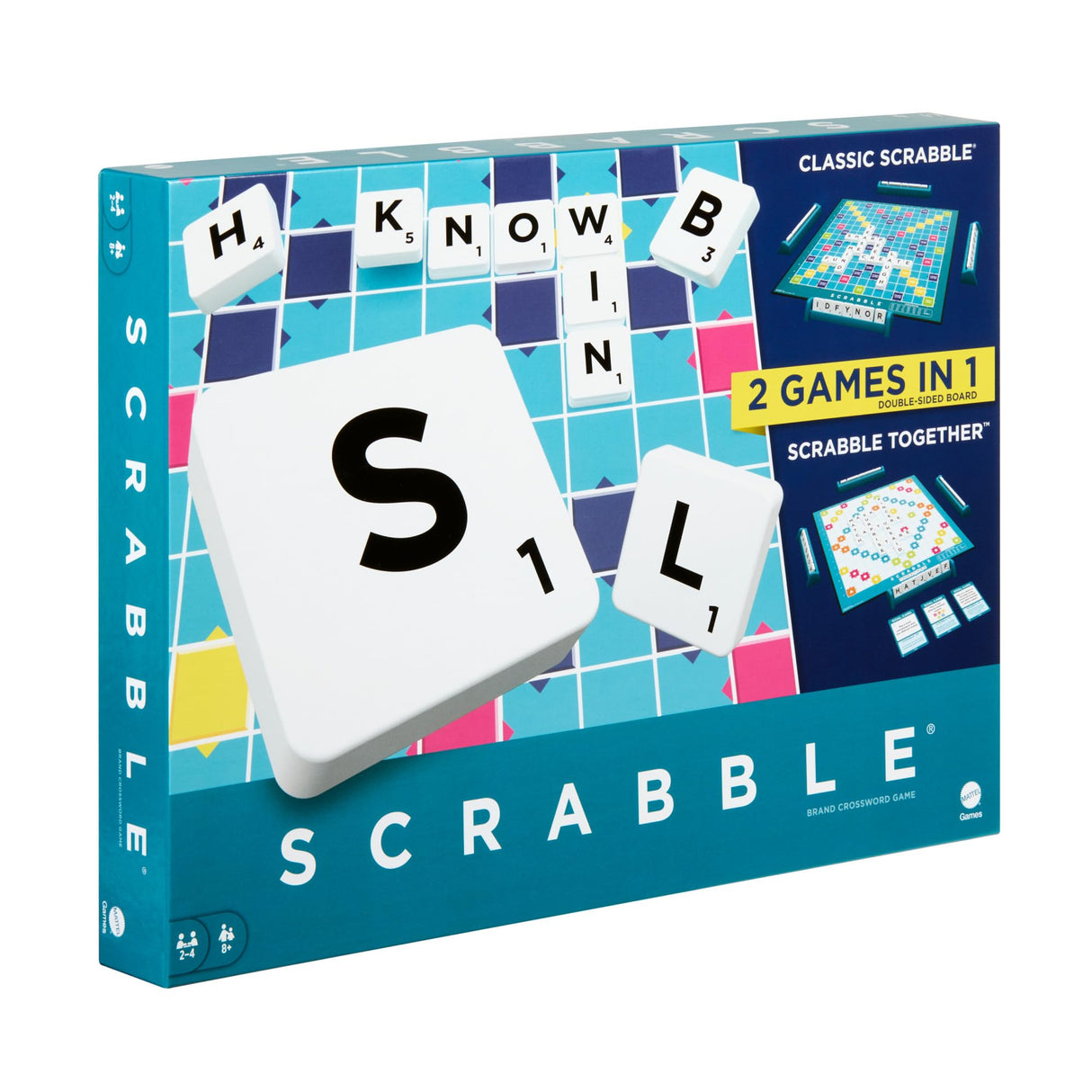 Mattel Scrabble Original Refresh 2 Games in 1