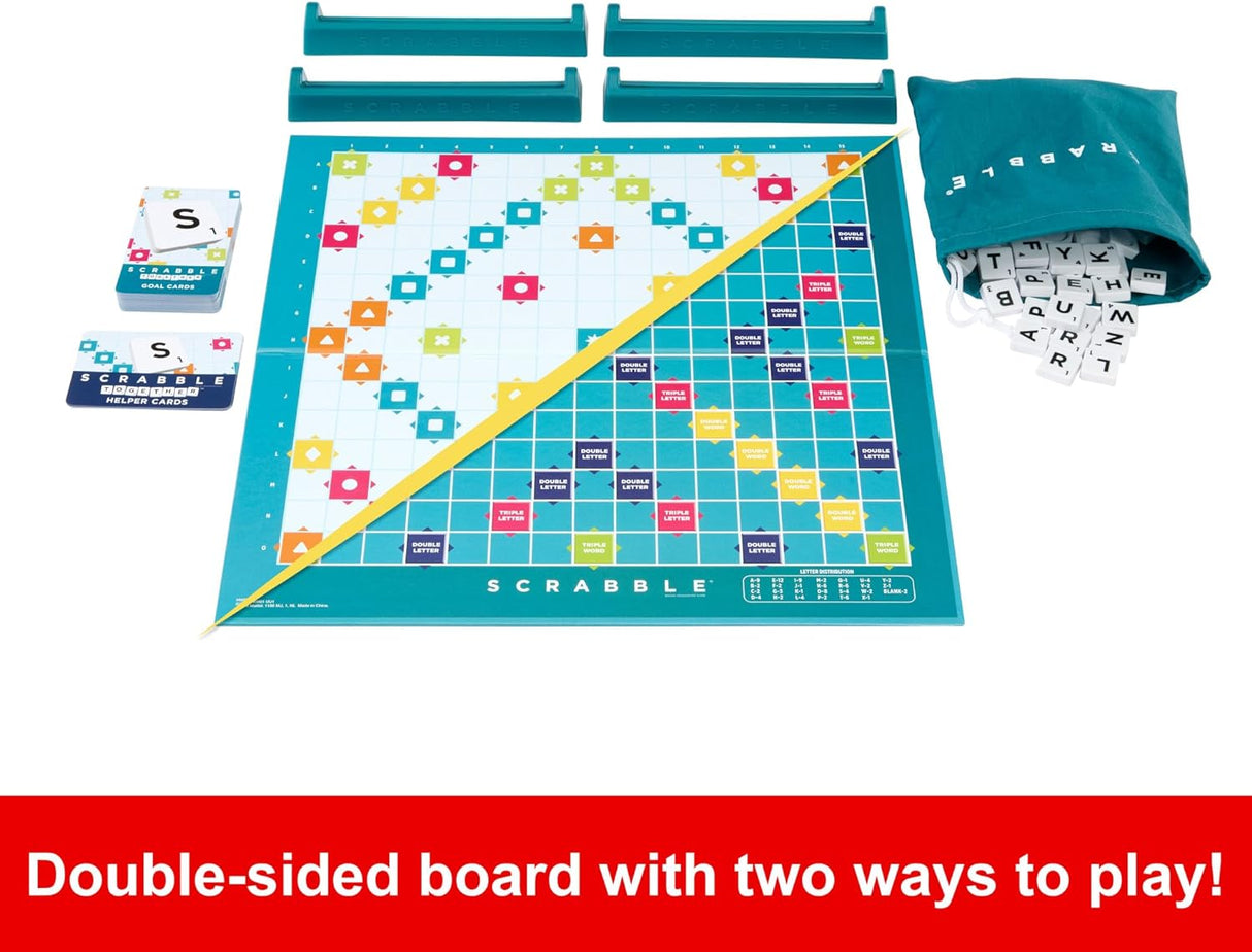 Mattel Scrabble Original Refresh 2 Games in 1