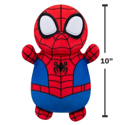Squishmallows Original Marvel Spidey And His Amazing Friends 10-Inch Spidey Hugmees