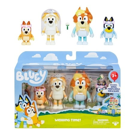 Bluey Figure 4 Pack Wedding Time