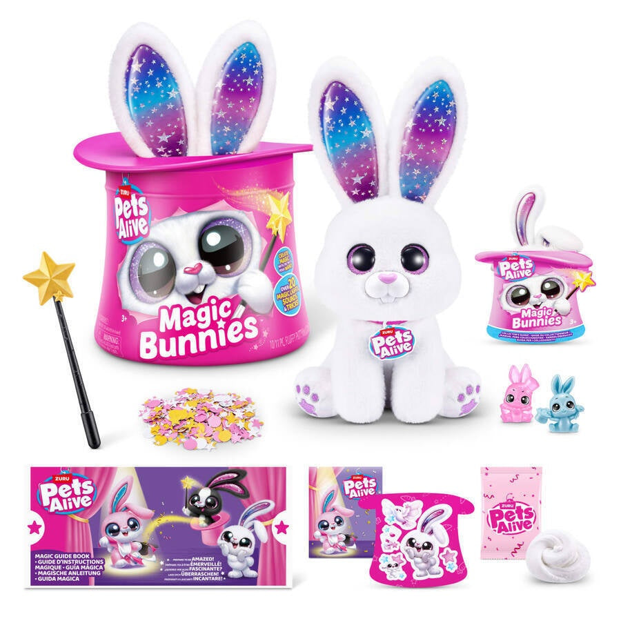 Pets Alive Magic Bunnies by Zuru Interactive Plush Bunnies