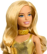Barbie Fashionistas Doll 222 Blonde Wavy Hair Golden Jumps