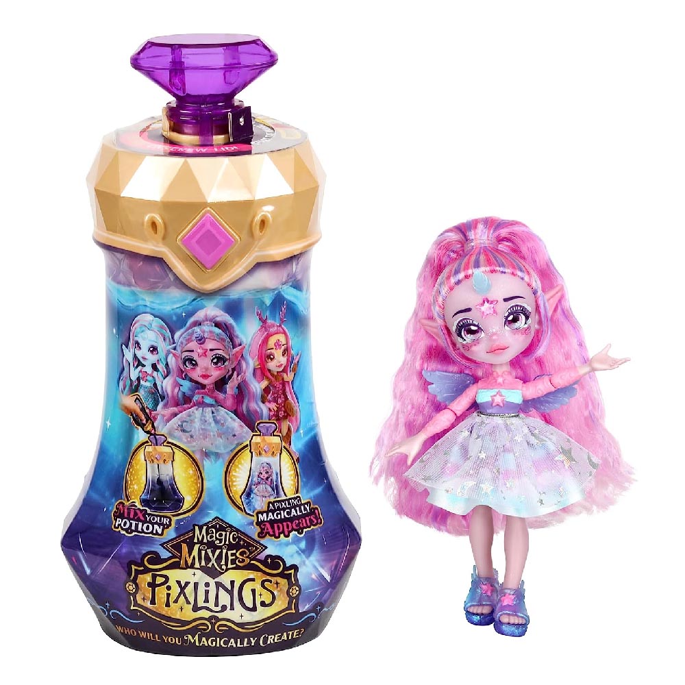 Magic Mixies Pixlings. Unia The Unicorn Pixling. Create and Mix A Magic Potion That Magically Reveals A Beautiful 6.5" Pixling Doll Inside A Potion Bottle!