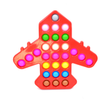 Airplane Shaped Fidget Pop It Toy (Assorted Colors, Sold As Single)