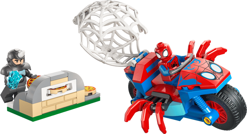 LEGO Marvel Spidey on his Motorcycle vs. Rhino 11206 Building Kit 61 Pieces