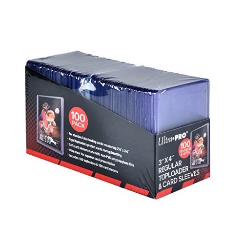 Ultra PRO - 3" X 4" Regular Toploaders & Card Sleeves 100-Count Retail Pack