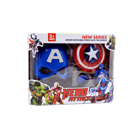 Links to CAPTAIN AMERICA HERO ATTACK FIGURE & MASK SET by 