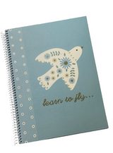 A4 Hardcover Spiral Notebook – 80 Sheets, 90 GSM, Lined – Birds Design