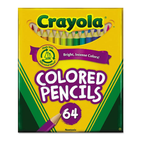 Crayola Mini Colored Pencils (Colors may vary), Coloring Supplies for Kids, 64 Count, Gift