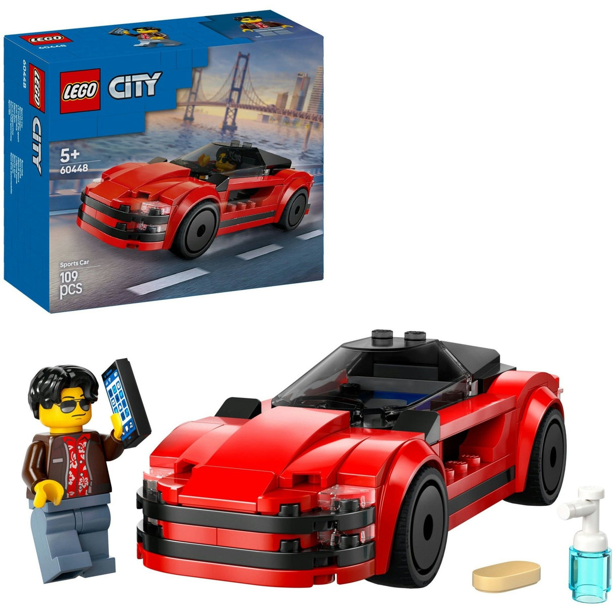 LEGO City 60448 Red Sports Car