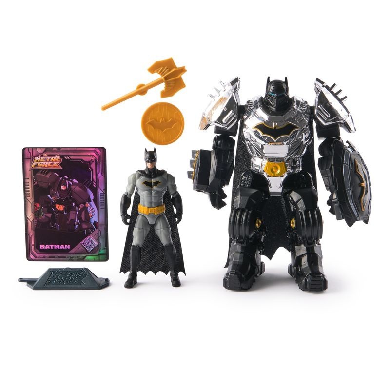 Dc Comics Metal Force Batman Action Figure 6-Inch With 4-Inch Mini Figure