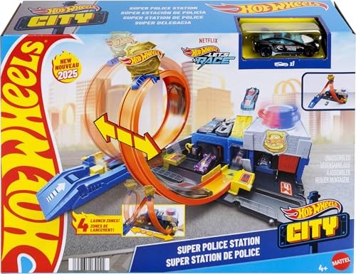 Hot Wheels Super Police Station Playset