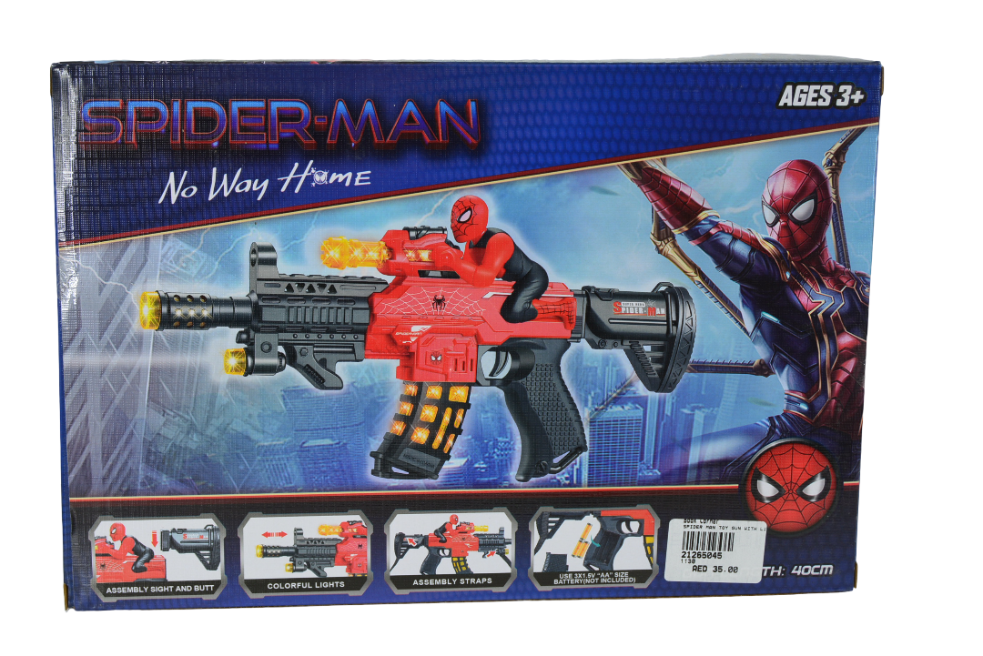 Spider-Man Toy Gun with Lights & Sound