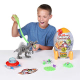 Smashers Dino vs Aliens Rocket Egg - Buildable T-Rex Dino with Slime, Sand, and 20+ Intergalactic Surprises - Assorted