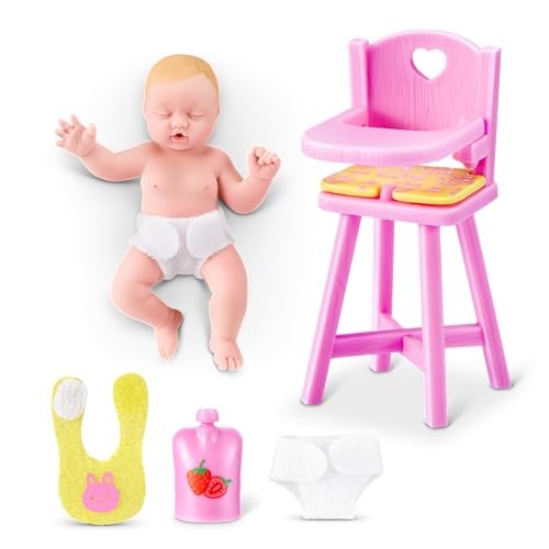 5 Surprise My Mini Baby Series 2 - Ultra-Realistic Collectible Silicone Baby Doll with 5 Mystery Accessories and Nursery Playset - Assorted
