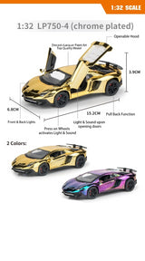 Lamborghini Aventador Chrome 1:32 (Assorted colors, sold as single)