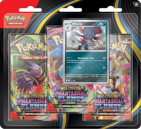 Pokemon TCG: Mega Evolutions Phantasmal Flames 3 Pack Blister