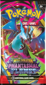Pokemon TCG Mega Evolution - Phantasmal Flames Booster Packs (10 Cards)