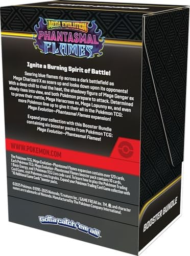 Pokemon TCG Mega Evolution Phantasmal Flames Booster Bundle