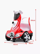 NTECH 6V Ride-On Car for Kids – Bubble Function & Music