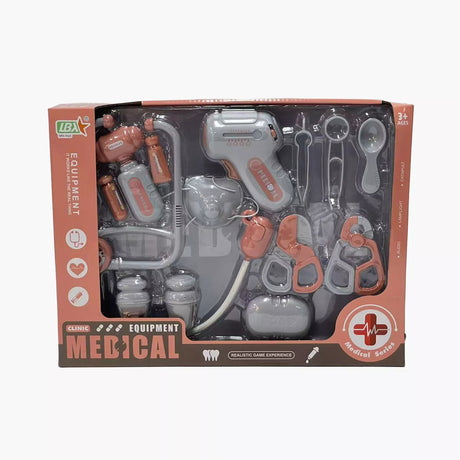 Clinic Equipment 14-Piece Doctor Playset for Kids