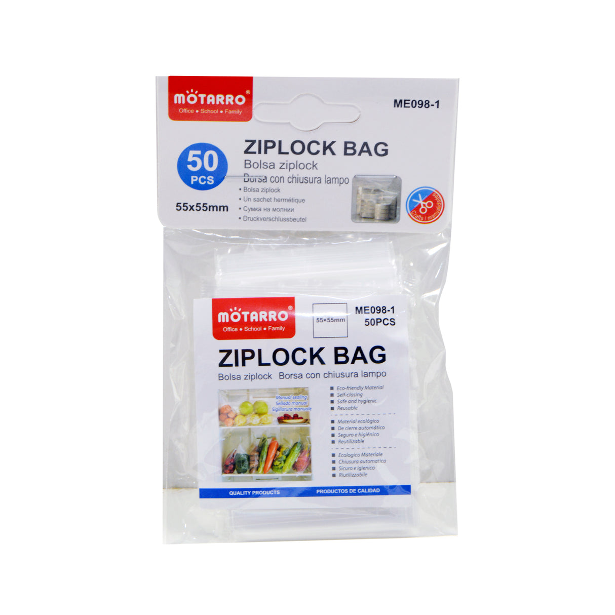 Motarro Ziplock Bags 55x55mm 50 Pieces