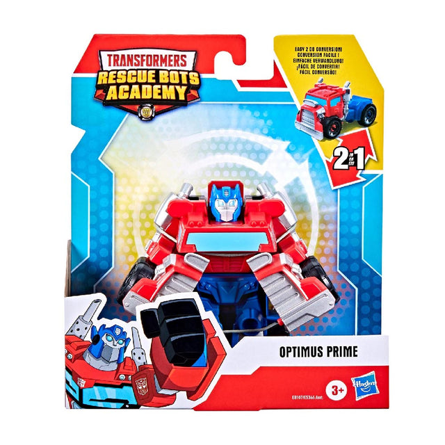 Transformers Playskool Heroes Rescue Bots Academy Optimus Prime Converting Toy, 4.5-Inch Action Figure, Toys for Kids Ages 3 and Up