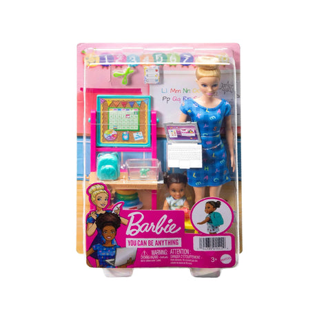 Barbie Careers Doll & Playset, Teacher Theme with Blonde Fashion Doll