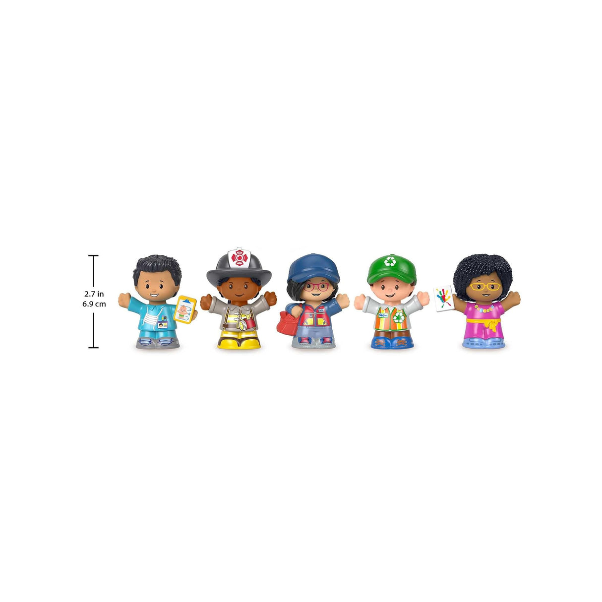 Fisher-Price Little People Community Heroes Figure Set with 5 Characters