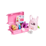 Barbie Doll & Accessories, Travel Set with Puppy , Malibu Doll with Blonde Hair