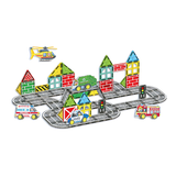 Magnetic Tiles City Vehicles 70 Piece Set