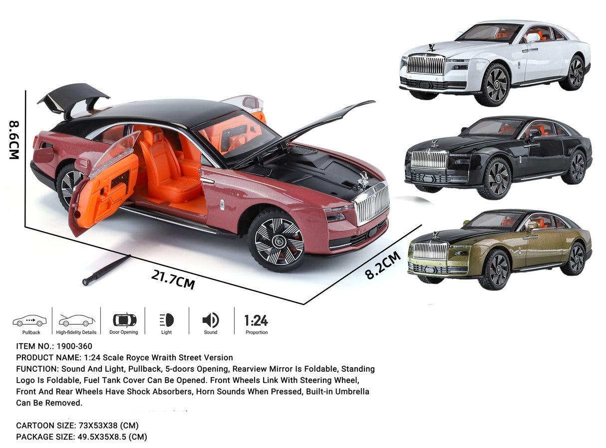 Rolls-Royce Spectre Model 1:24 (Assorted colors, sold as single)