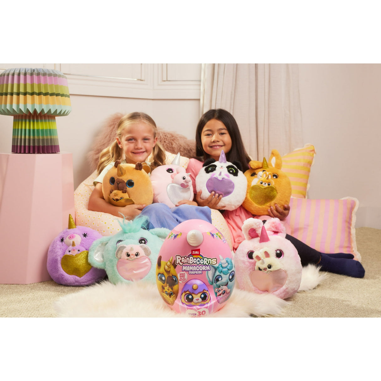 Rainbocorns Mamacorn Surprise - Magical Mama Unicorn Plush Egg with Mystery Baby and 30+ Surprises - Assorted