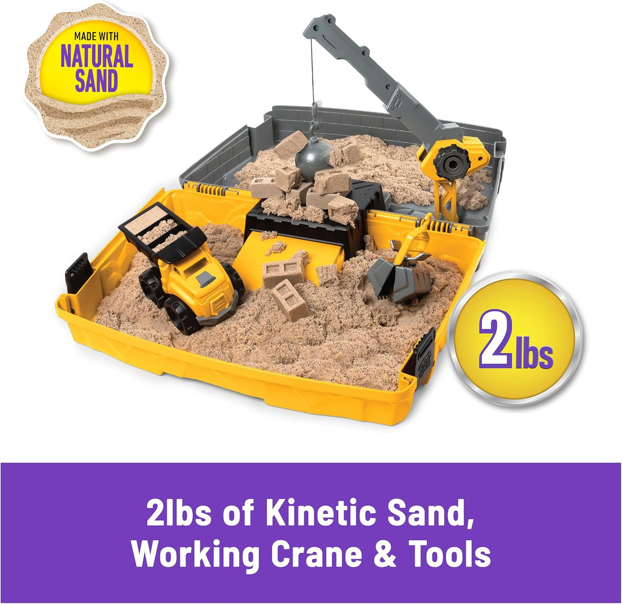 Kinetic Sand Construction Site Folding Sandbox