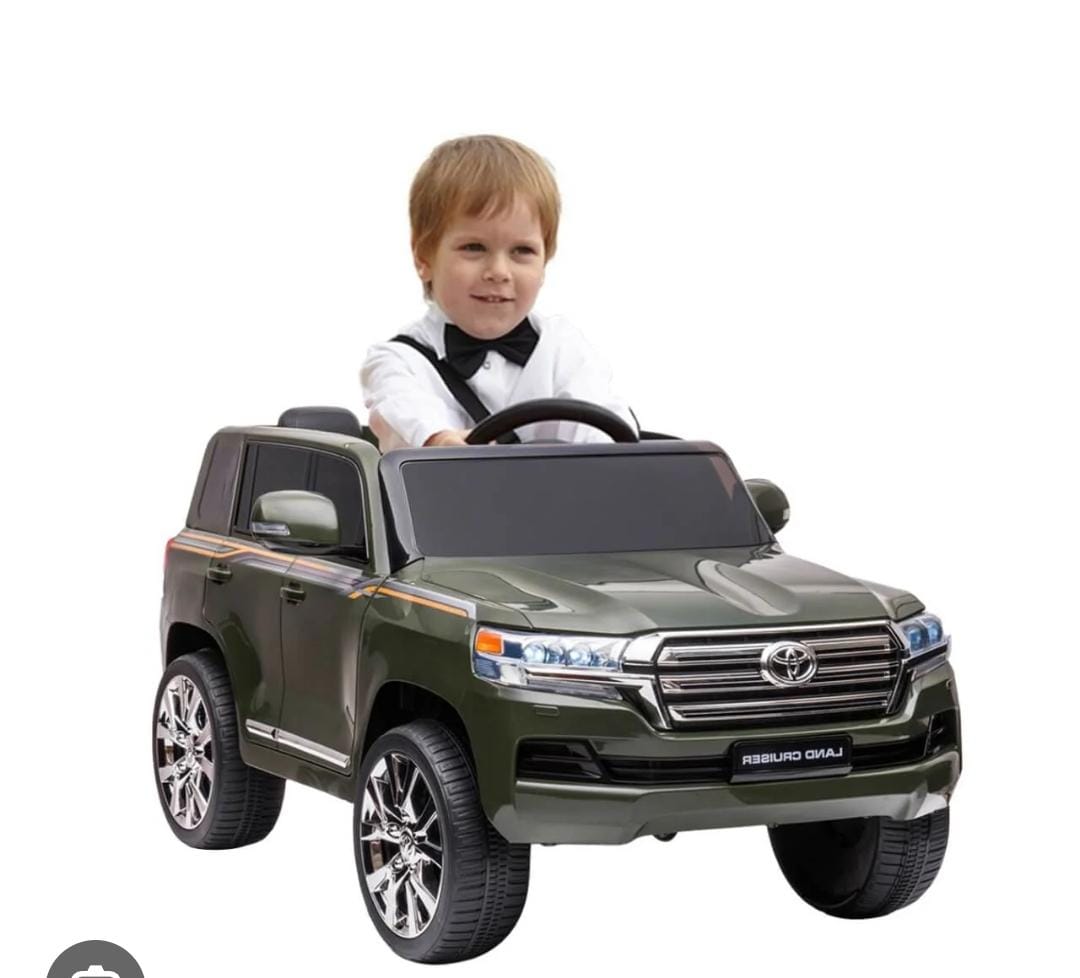 TOYOTA LAND CRUISER 12V Kids Ride-On Electric Car – Green