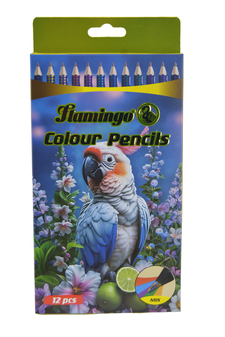 Flamingo Colour Pencils - 12 Colours