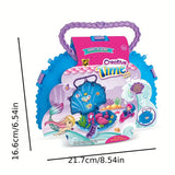 Mermaid Shell Playset for Girls with Doll Accessories & Seahorse Carriage