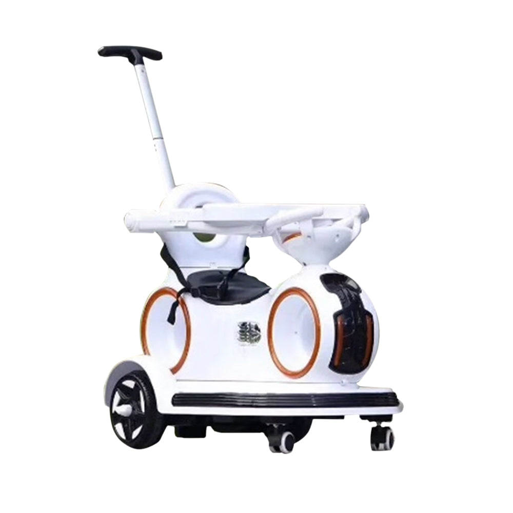 Rideon Push Car With Swing White