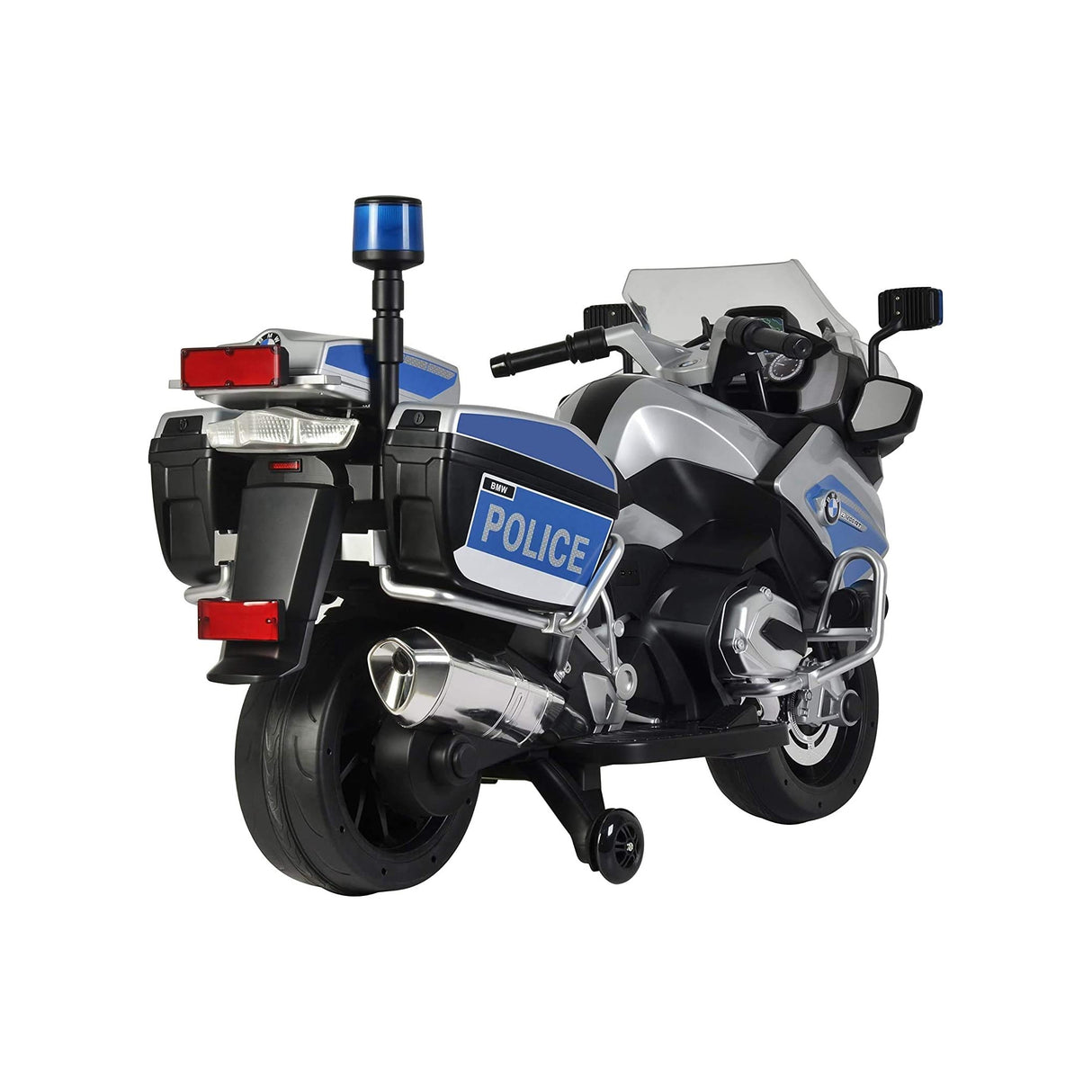 BMW 12V Police Motorcycle - Silver