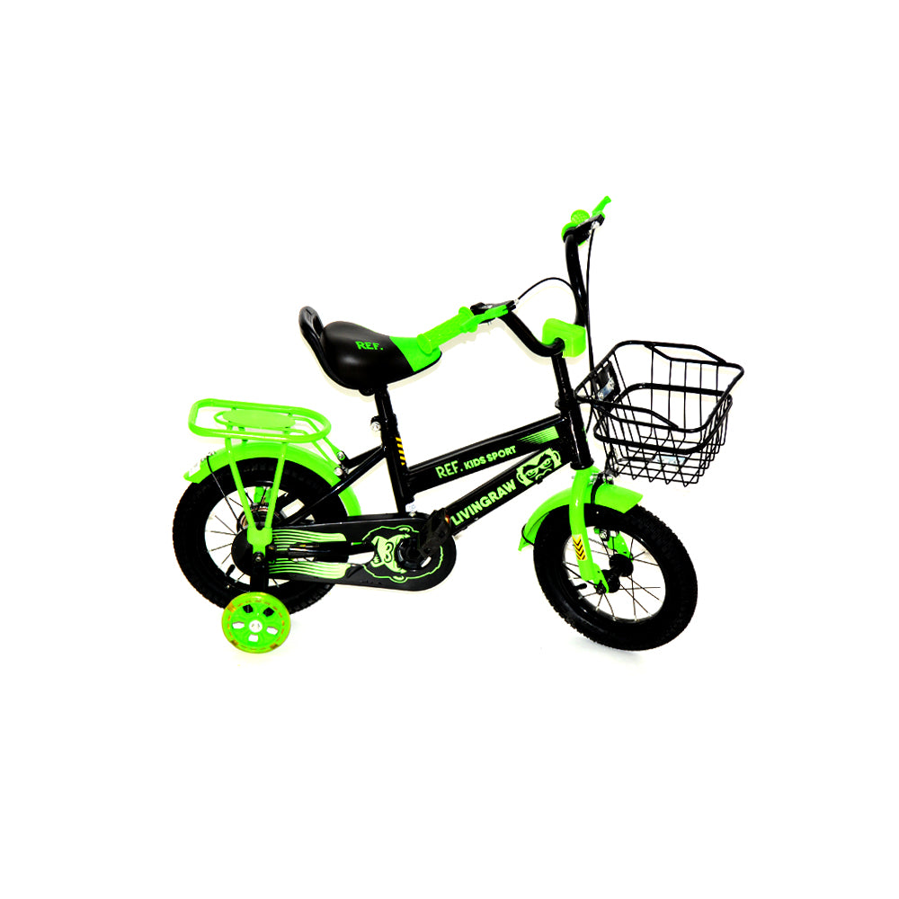 Bicycle with Hand Brake, Basket & Carrier-12 inch