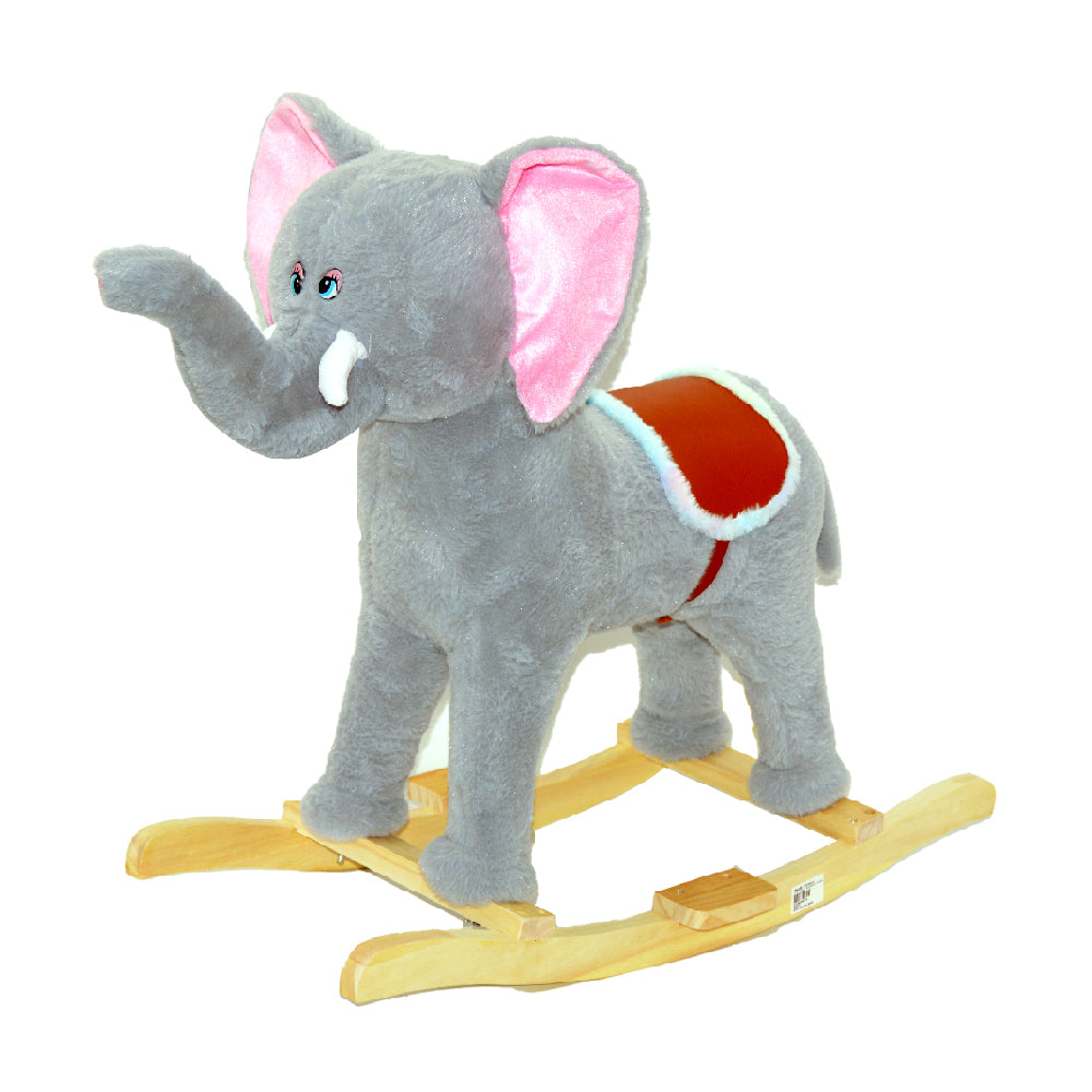 Rocking Elephant Ride Plush Stuffed Animal Toy